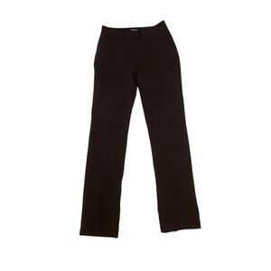 Vintage Y2K Etcetera High Rise Tailored Straight Leg Dress Pants Dark Brown 4